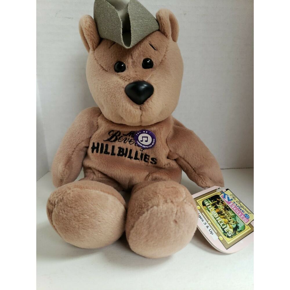 Tv Tunes 1999 Music Bear 7" Plush Bear New Vintage Beverly HillBillies U172